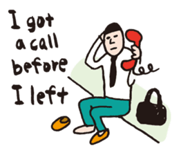 if you were late ~English~ sticker #1148691