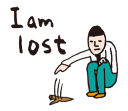 if you were late ~English~ sticker #1148693