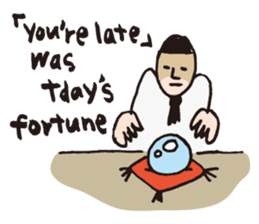 if you were late ~English~ sticker #1148700