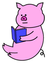 Mu-kun of piglets English version sticker #1148762