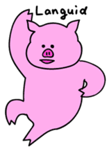 Mu-kun of piglets English version sticker #1148779