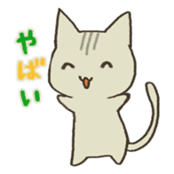 A cat without vocabulary sticker #1149127