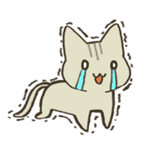 A cat without vocabulary sticker #1149139