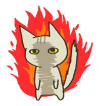 A cat without vocabulary sticker #1149140