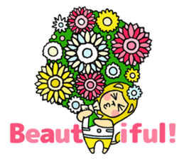 Flowers and the Lion sticker #1151347