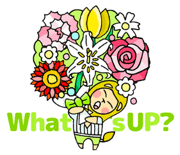 Flowers and the Lion sticker #1151350