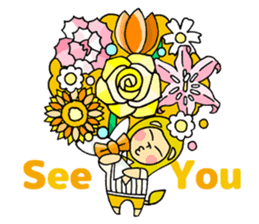Flowers and the Lion sticker #1151351