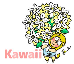 Flowers and the Lion sticker #1151356