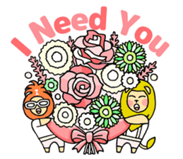 Flowers and the Lion sticker #1151357