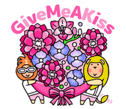 Flowers and the Lion sticker #1151358