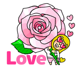 Flowers and the Lion sticker #1151361