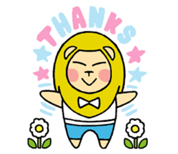 Flowers and the Lion sticker #1151366