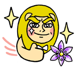 Flowers and the Lion sticker #1151371