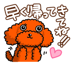 Life with a pretty dog for Japanese. sticker #1152068