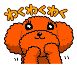 Life with a pretty dog for Japanese. sticker #1152101