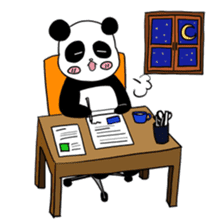 Chubby panda 2 sticker #1152324