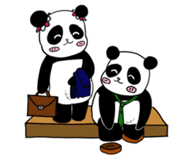 Chubby panda 2 sticker #1152340