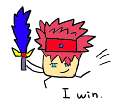 Funny Hero and dark guys sticker #1152666