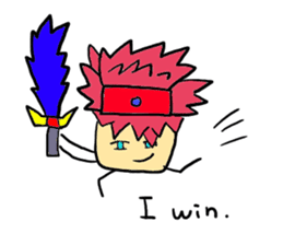 Funny Hero and dark guys sticker #1152666