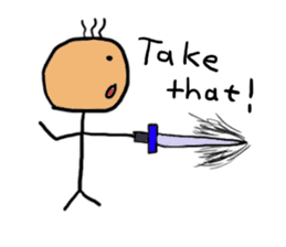 Funny Hero and dark guys sticker #1152670