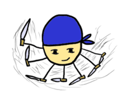 Funny Hero and dark guys sticker #1152676