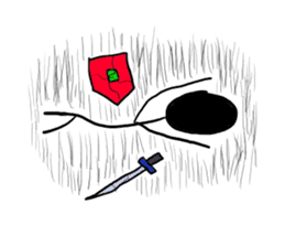 Funny Hero and dark guys sticker #1152681