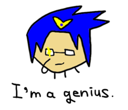 Funny Hero and dark guys sticker #1152682