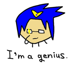 Funny Hero and dark guys sticker #1152682