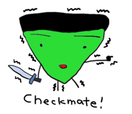 Funny Hero and dark guys sticker #1152683