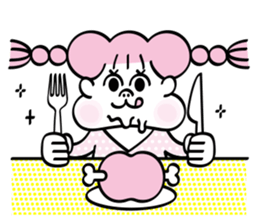 Chubby cheeks men sticker #1152719