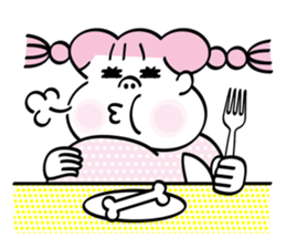 Chubby cheeks men sticker #1152720