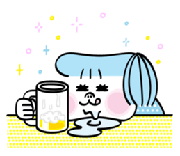 Chubby cheeks men sticker #1152722