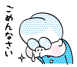 Chubby cheeks men sticker #1152724