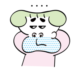 Chubby cheeks men sticker #1152725