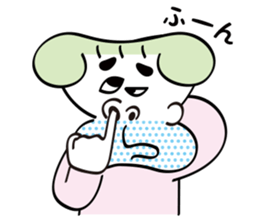 Chubby cheeks men sticker #1152726