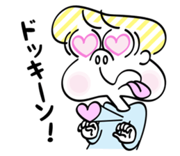 Chubby cheeks men sticker #1152732