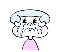 Chubby cheeks men sticker #1152737