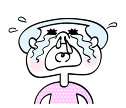 Chubby cheeks men sticker #1152738