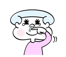 Chubby cheeks men sticker #1152739