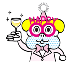 Chubby cheeks men sticker #1152741