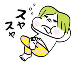 Chubby cheeks men sticker #1152745