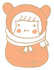 Girl, Bear(?) sticker #1152811