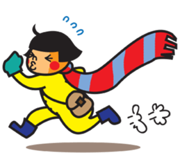 Winter's Muffler Kids sticker #1152830