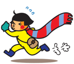 Winter's Muffler Kids sticker #1152830