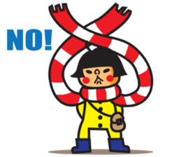 Winter's Muffler Kids sticker #1152841