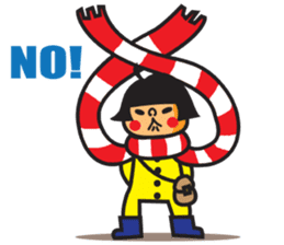 Winter's Muffler Kids sticker #1152841