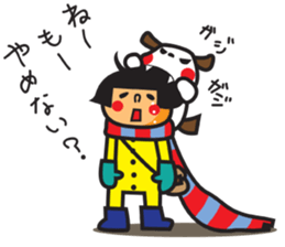 Winter's Muffler Kids sticker #1152842