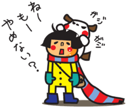 Winter's Muffler Kids sticker #1152842