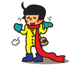 Winter's Muffler Kids sticker #1152845