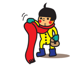 Winter's Muffler Kids sticker #1152850